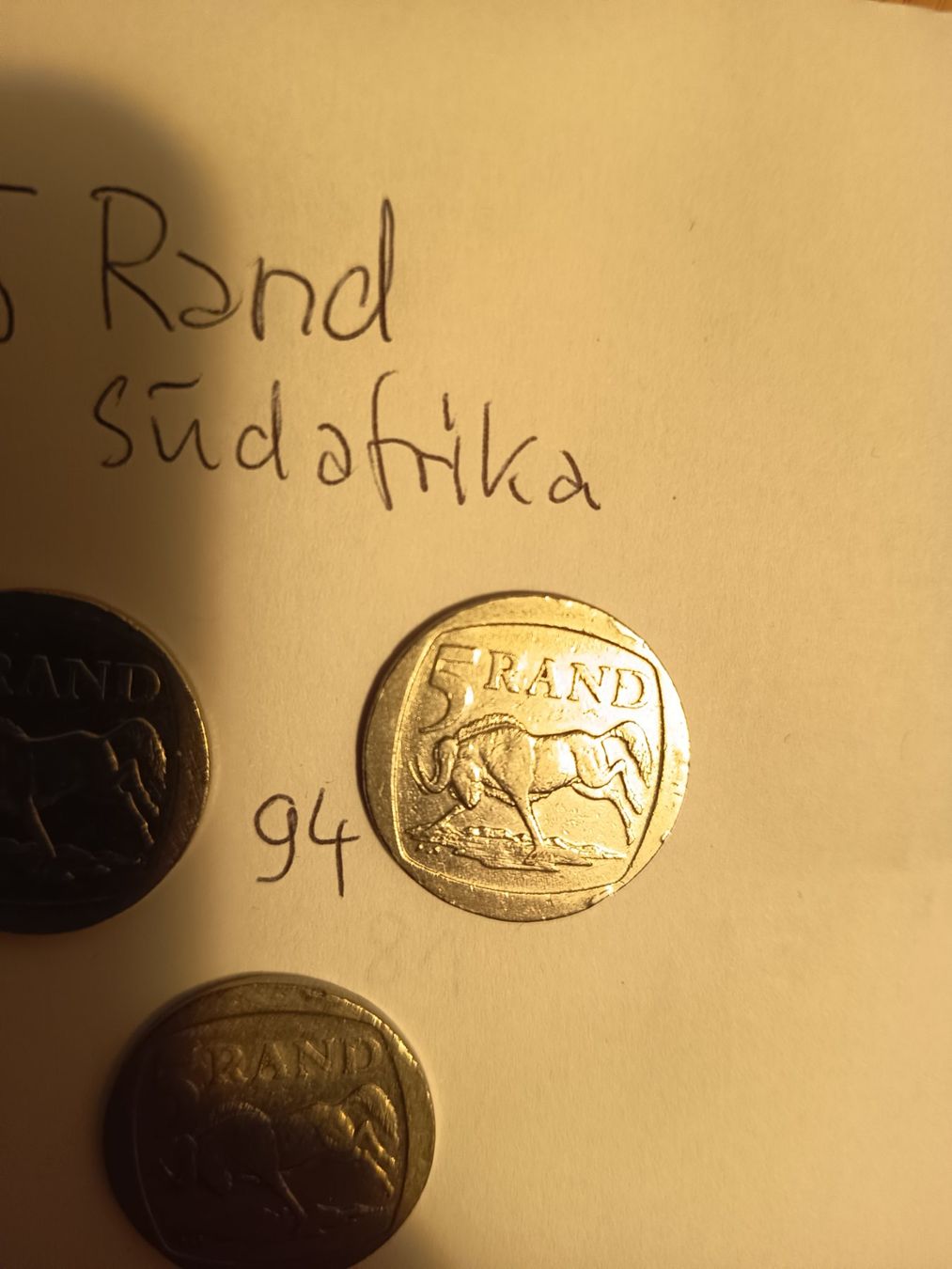 Tutti le monete: 5 rand 3x 1994 südafrika gripnr107 – Usato da Wattwil venduto da LuckyLegoandCoins 5