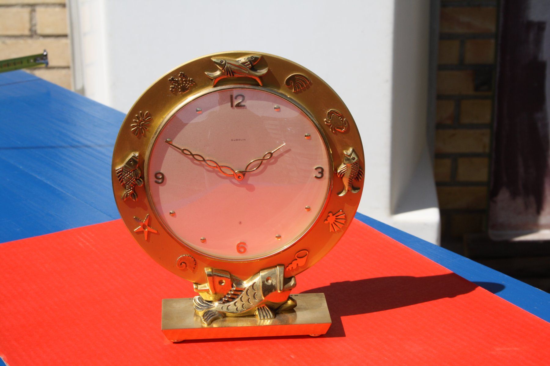 Gübelin Orologi da terra & Orologi da parete: GÜBELIN TISCHUHR 8 TAGE VON 1954 ODER FRÜHER – Usato da Wauwil venduto da Pneuedy 6