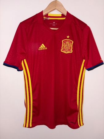Spanien Heim Trikot 2016 Adidas Grösse 15-16Y Original
