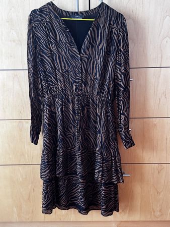 SET Kleid mit Animal Print Grösse ca. M 