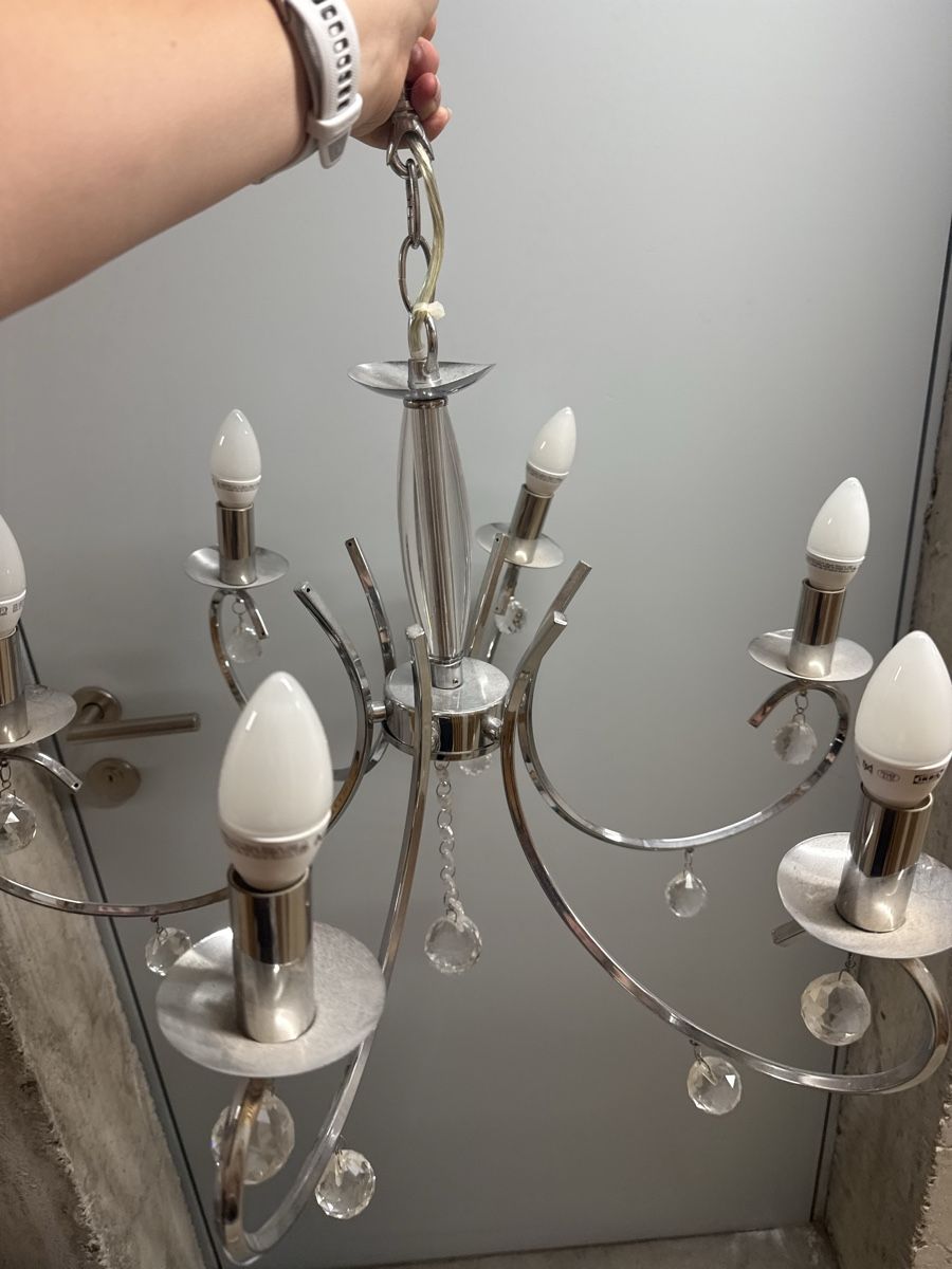 Lampadari & plafoniere: Chandelier Ceiling Lamp - Crystal Silver – Usato da Zürich venduto da wil_2sm9 2