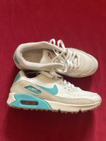 Nike Air Max 90 Turnschuhe Weiss Petrol Damen Grösse 38