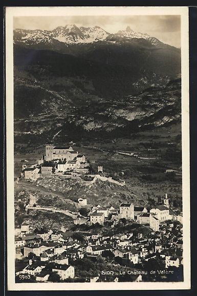 Cartoline postali: AK Sion, Le Château de Valère – Usato da Berlin venduto da bartko-reher