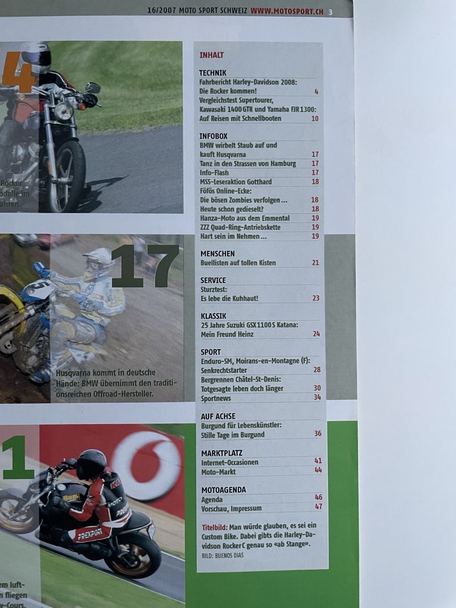 Riviste & Magazine: MOTO SPORT SCHWEIZ – Usato da HÄGENDORF venduto da kusi113 2