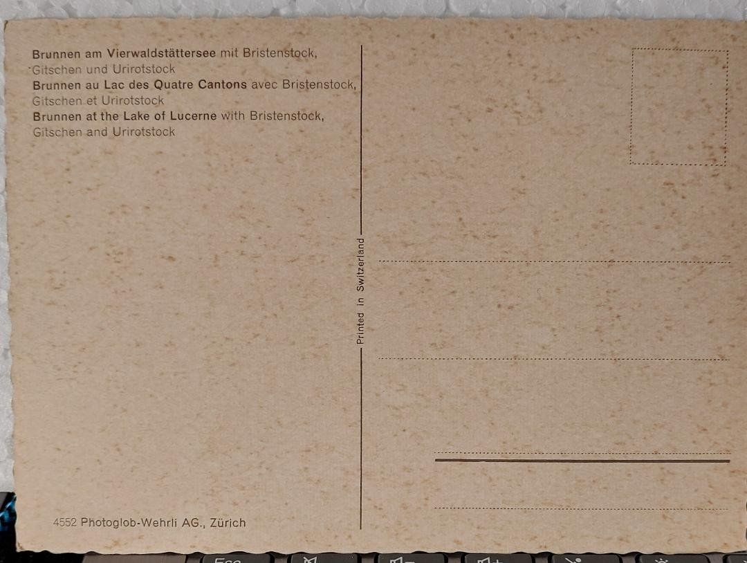 Cartoline postali: BRUNNEN  -  Urnersee mit Axenstrasse – Usato da Delémont venduto da Domdom1 1