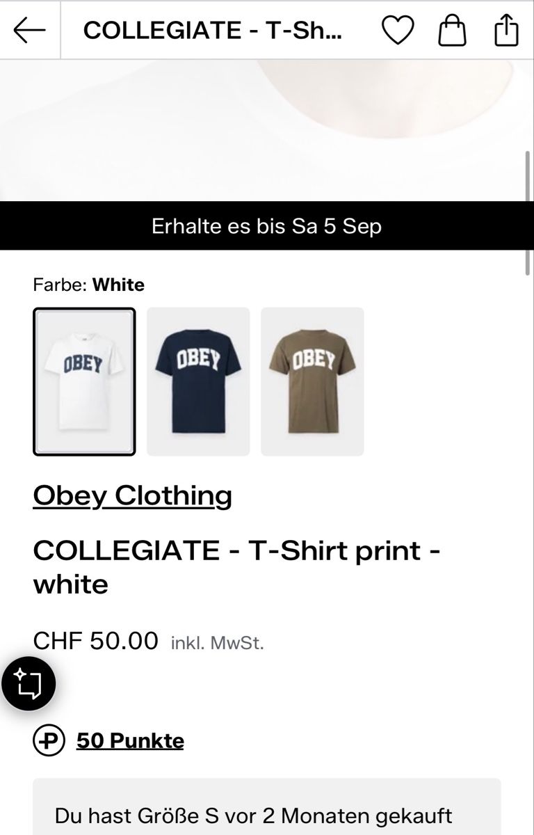 Obey T-shirt: Obey Tshirt  – Nuovo e nell'imballaggio originale da Zürich venduto da zuerich.a 3