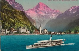 Flüelen,Urnersee,Dampfschiff Uri, 1912
