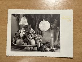 Alte Weihnachtskarte, geschrieben 1966, Rarität!