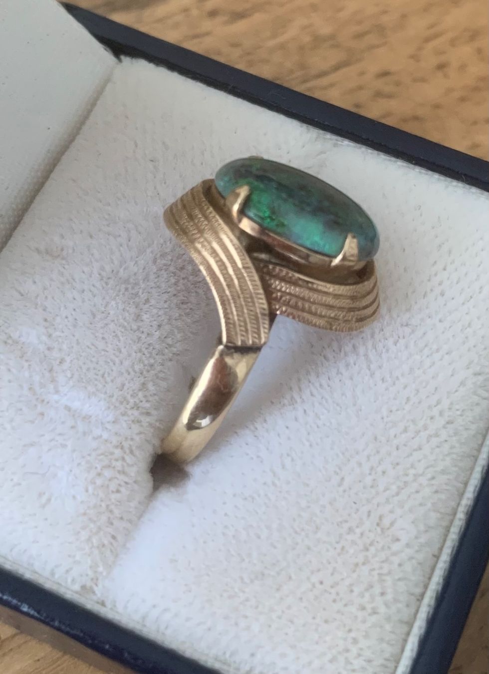 Ringe: Gold Ring mit grünem Opal, Vintage, Grösse 52 – Gebraucht aus Zürich von MK124 5