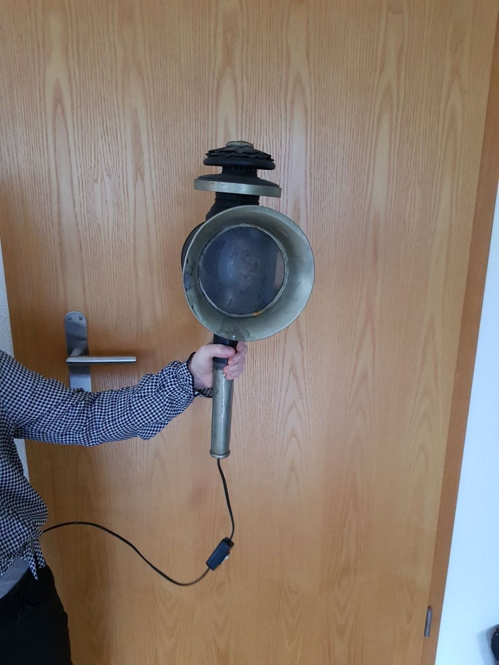 Lampade: antike Kutscherlampe Shabby Chic – Usato da Eichberg venduto da Land-Ei 1