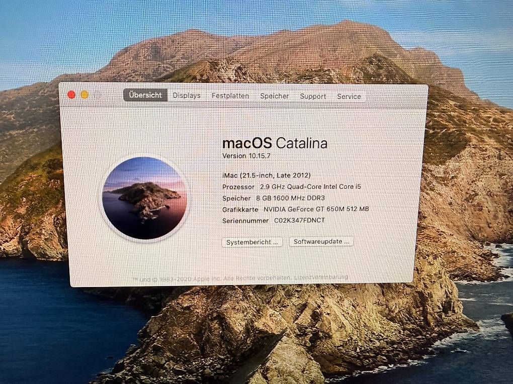 Apple PC: iMac 21.5-inch, Late 2012 Silber – Usato da matten b. interlaken venduto da sib_6kzy 1