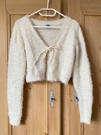 Damen Strickjacke Urban Classics Grösse S weiss kuschelig