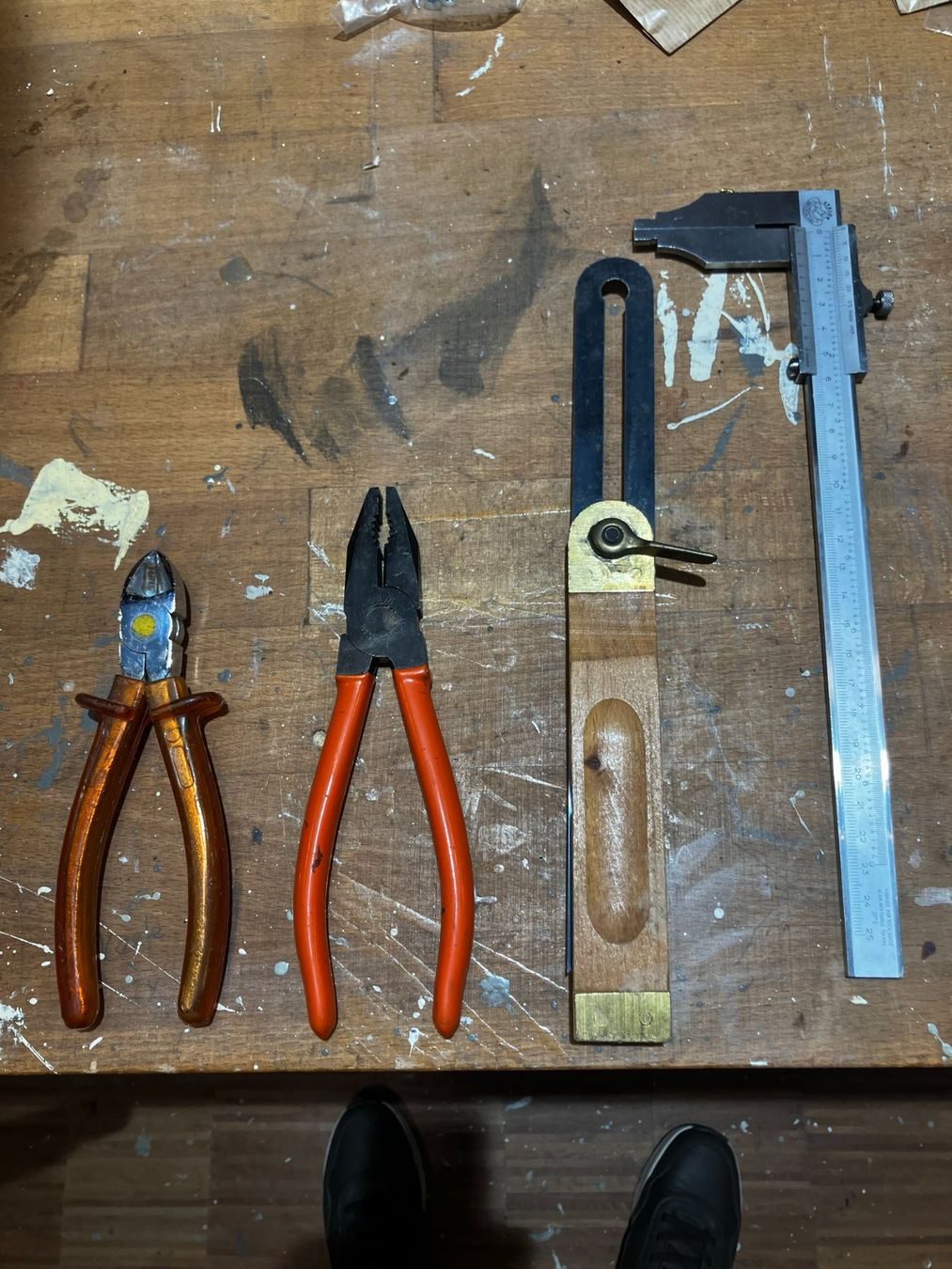 Alle Werkzeuge: Werkzeug-Set: Winkelmesser, Schieblehre, Seitenschneider etc – Gebraucht aus Neunkirch von autoscooter57