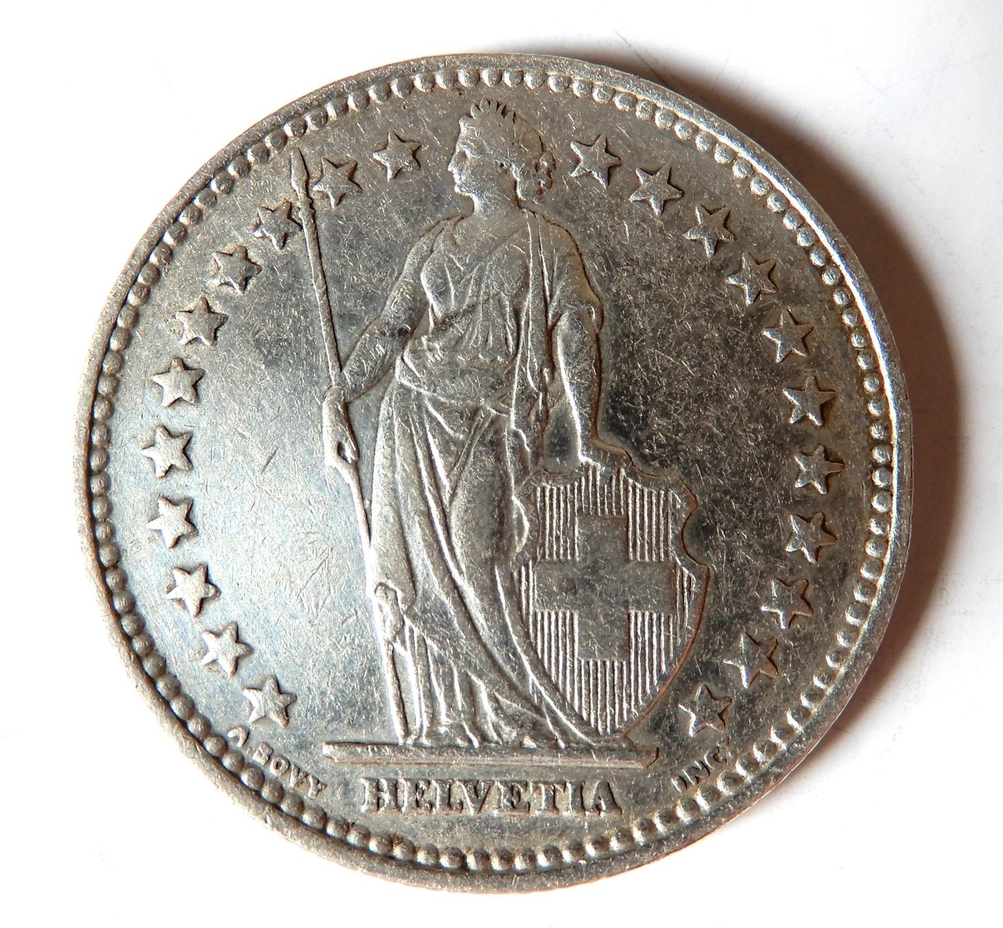 Tutti le monete: Münze 2.-- Fr 1940 - Schweiz – Usato da Senèdes venduto da Framboise52 1