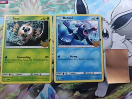Pokemon Karten: Bauz & Robball - Seltenes Set SM01 & SM03 