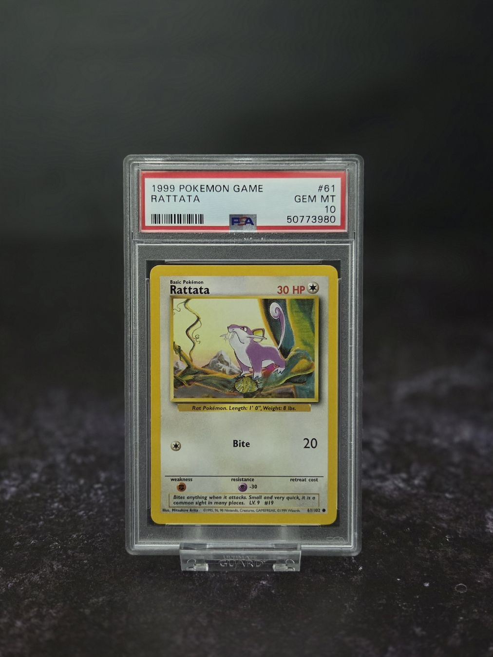 Pokémon Carte collezionabili: Pokemon Rattata 1999 PSA 10 – Usato da Lauerz venduto da gp9_zt9k