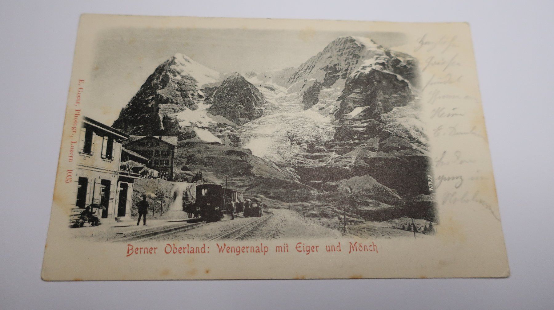 Ansichtskarten: Berner oberland Wengernalp mit Eiger und Mönch  1905 – Gebraucht aus Cormoret von Pascalll2001 1