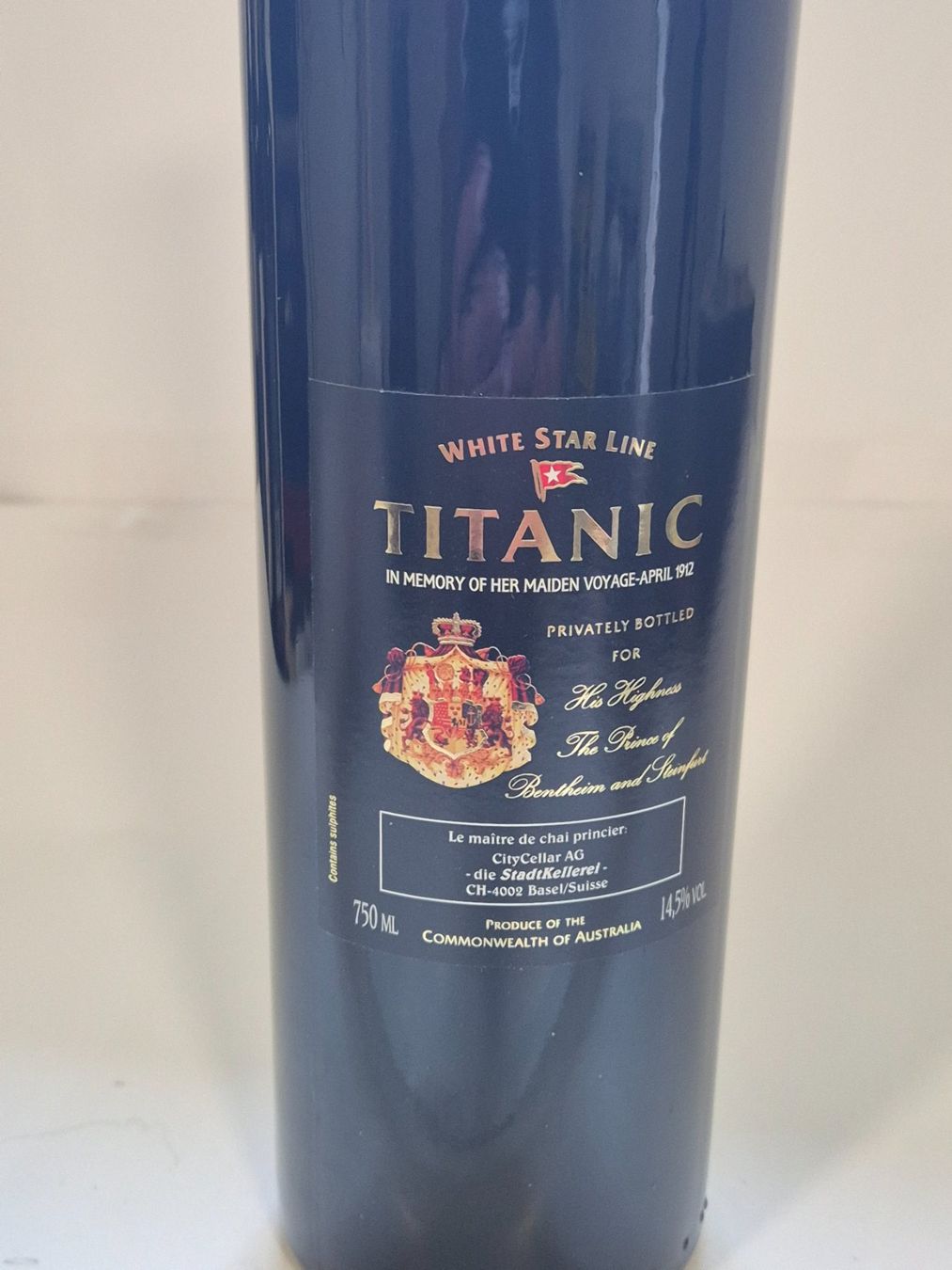 Vino: Titanic white star line Wein 2005 1x 750ml Privately Bottled – Nuovo (secondo la descrizione) da morgarten venduto da Nanusex 1
