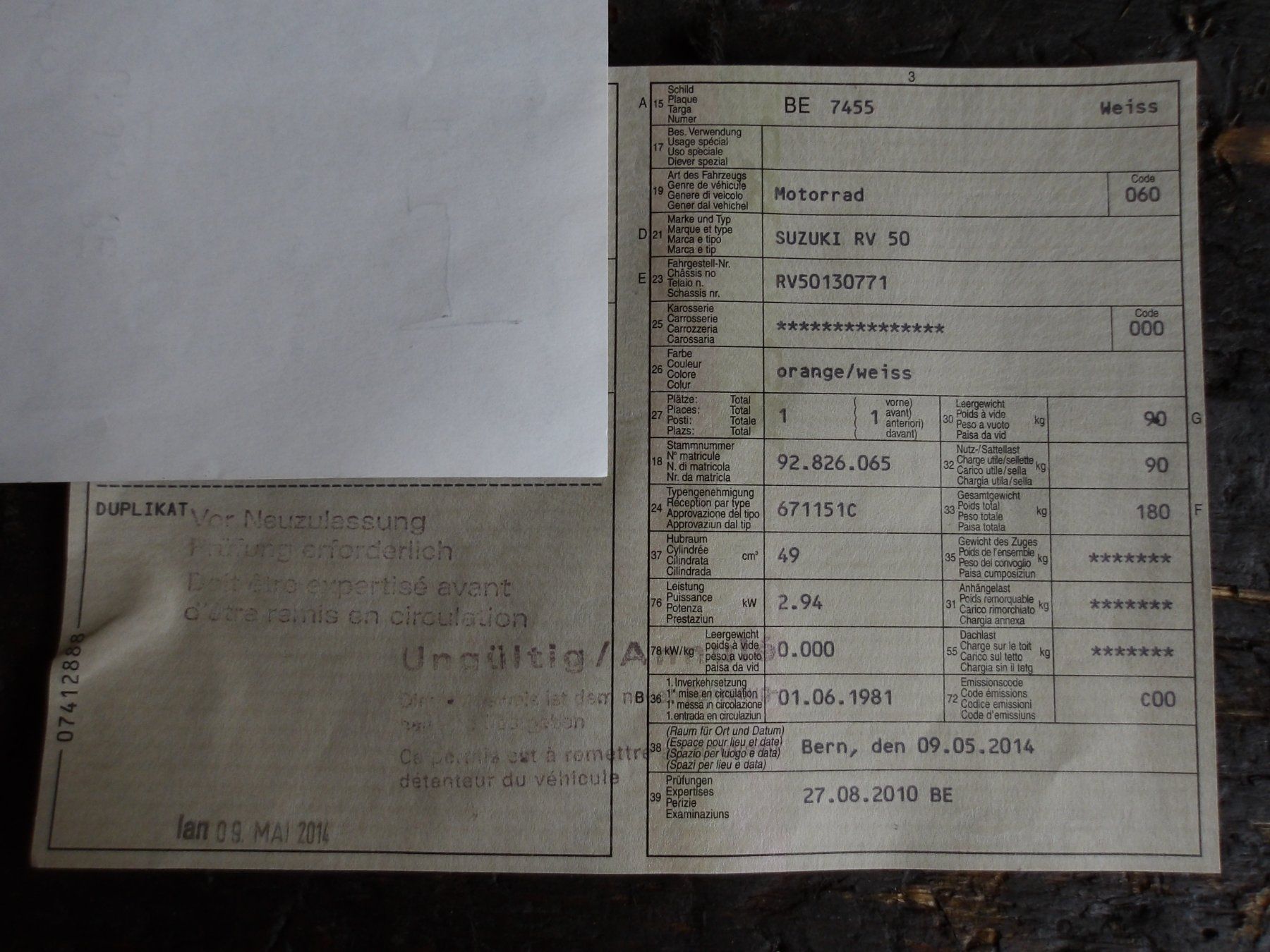 Suzuki Strada: Suzuki RV50 1981 – Difettoso da Toffen venduto da Buzz_AG 2