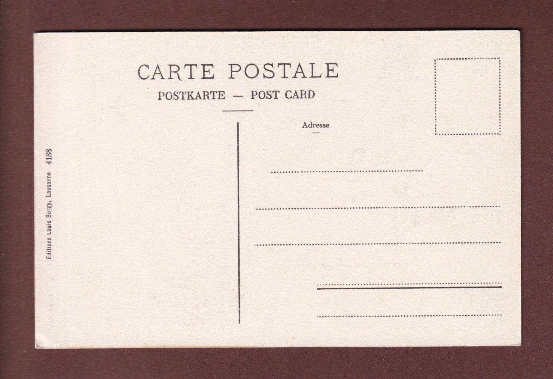 Ansichtskarten: LAUSANNE - Entrée de la Cathédrale – Gebraucht aus Pully von nicecards 1