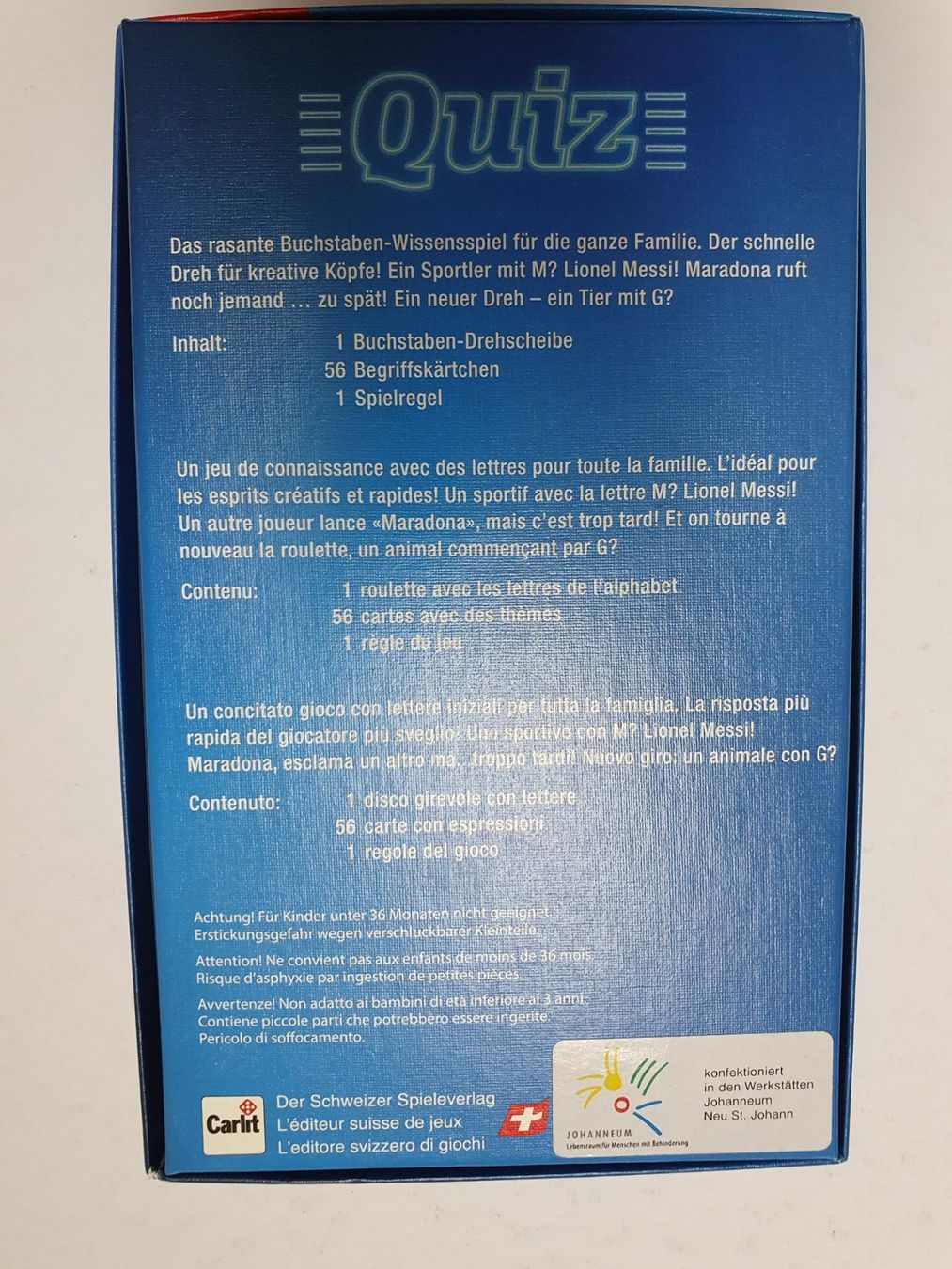 Spiele: Quiz / Carlit Kartenspiel – Gebraucht aus Oberdorf BL von BaldenEagle 2