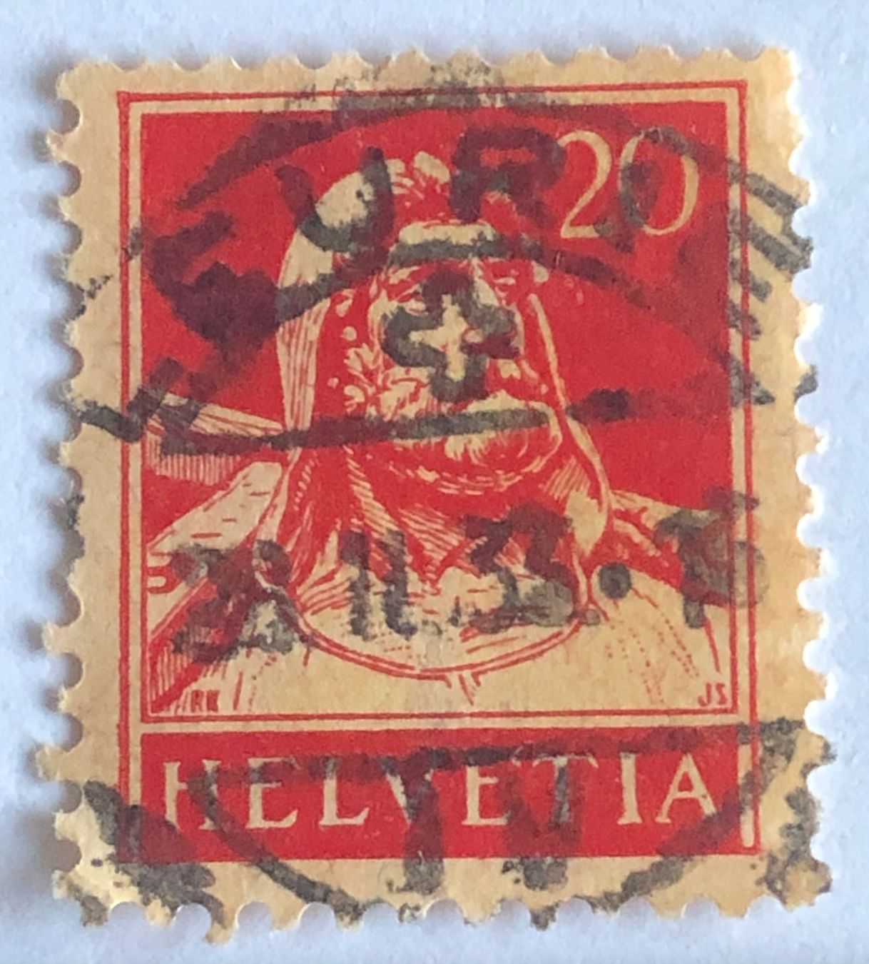Tutti i francobolli: Tellbrustbild Nr.174 gestempel    – Usato da Aarau venduto da Billa007