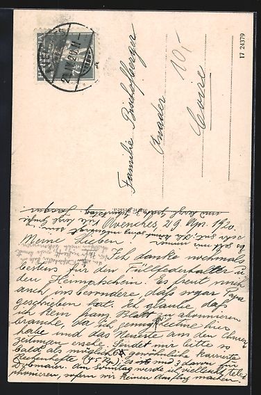 Cartoline postali: Avenches, Château d'Avenches, 1920 – Usato da Berlin venduto da bartko-reher 1