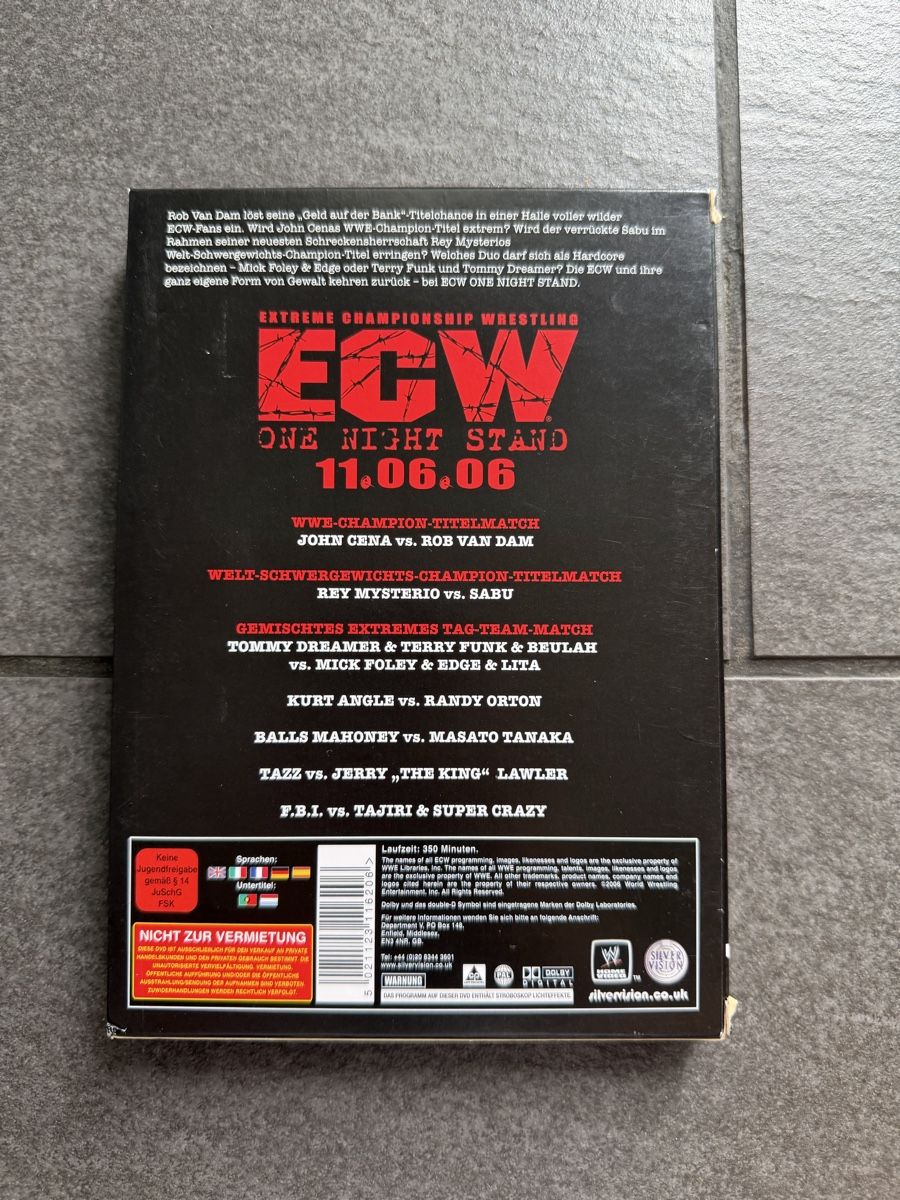 Tutti i DVDs: DVD ECW One Night Stand 2006 – Usato da Zürich venduto da cENS0R 1