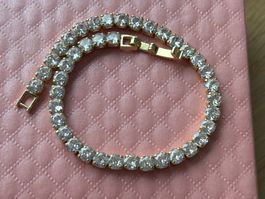 💛🍀💛Luxus Modeschmuck 19cm Armband Edelstahl Tennis 💛🍀💛