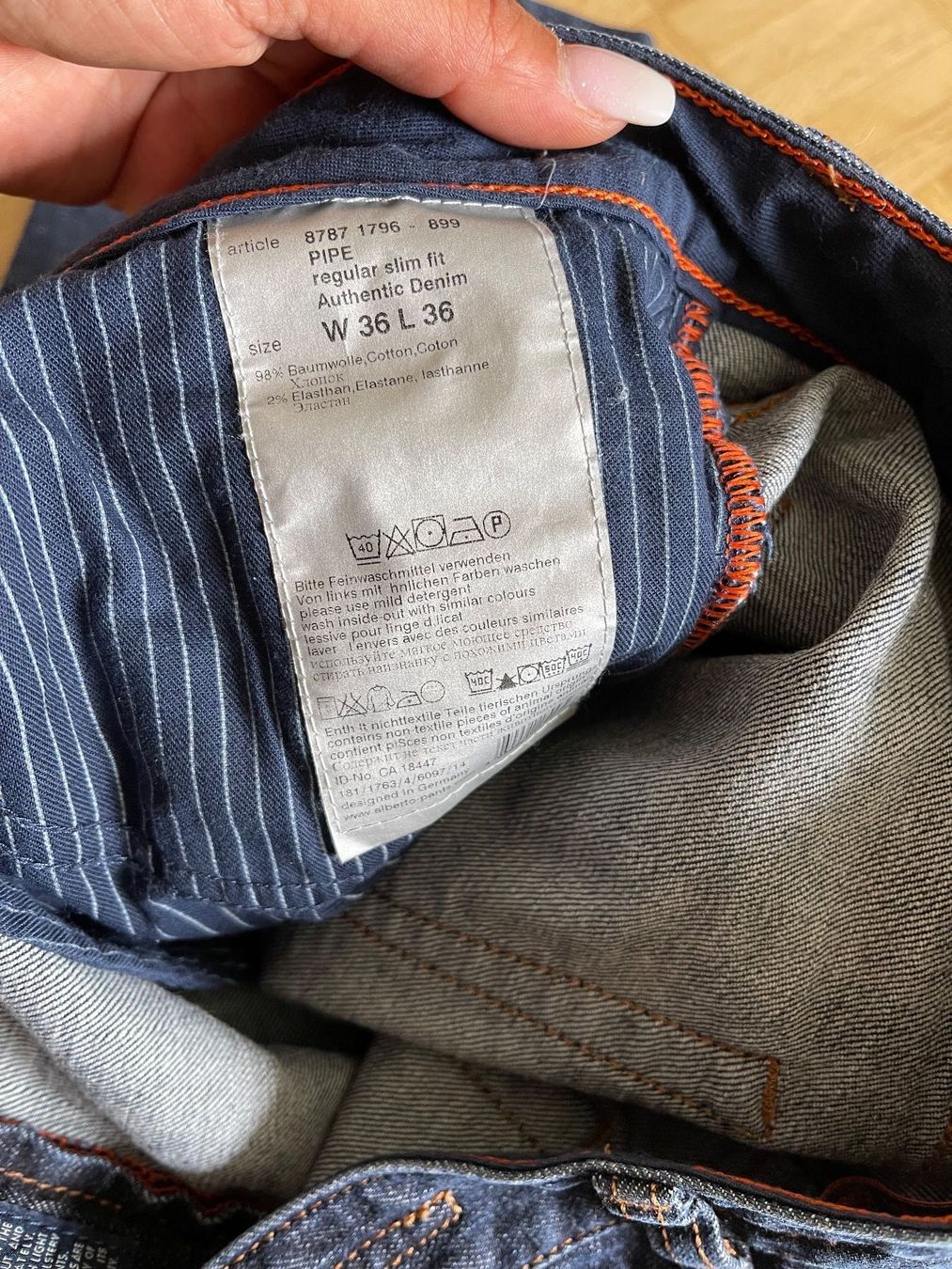 Jeans: 2x Alberto Pipe Jeans Herren – Usato da Zürich venduto da Kia78 5