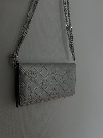 Elegante Damenbörse/ Tasche / Clutch Silber MC