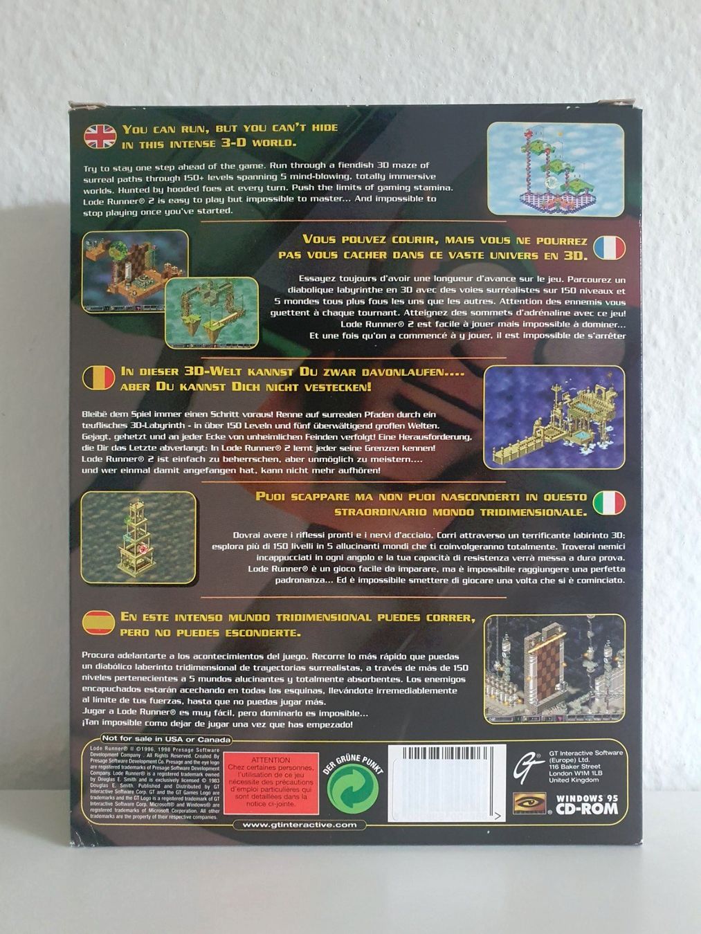 Giochi: PC Game Lode Runner 2 (1998) Big Box – Usato da Greifensee venduto da perfectioN88 2