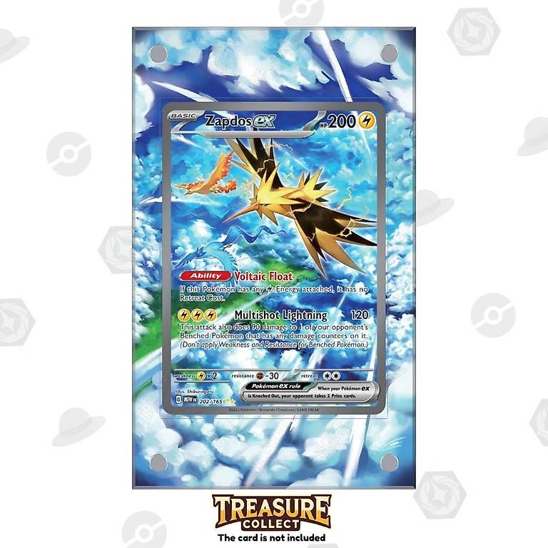 Pokémon Carte collezionabili: Zapdos ex 202/165 - Pokémon Extended Artwork Display Case – Usato da Canobbio venduto da TreasureCollect