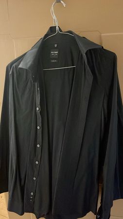 3 x Gr 39Olymp Herren Hemd schwarz langarm Grösse L gebrauch