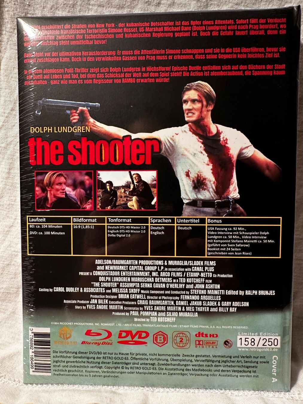 Tutti i DVDs: The Shooter Mediabook RetroGold63 – Nuovo e nell'imballaggio originale da Zollikofen venduto da hekote 1