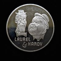 Medaille Laurel+Hardy 15,2gr 999 Silber