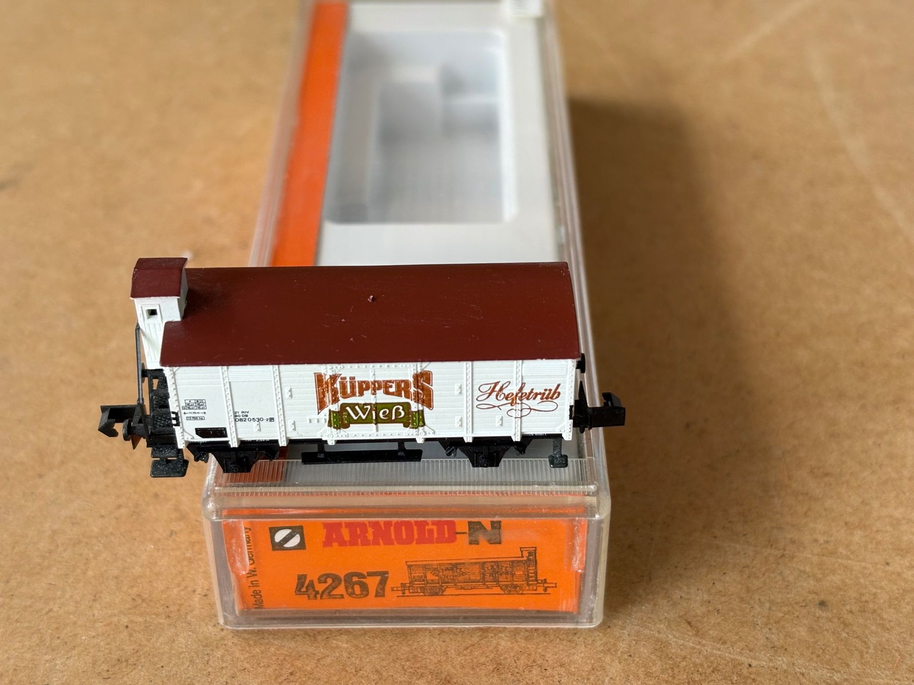 Arnold Modelleisenbahnen: Arnold 4267 Guterwagen Bier – Neu (gemäss Beschreibung) aus Hauterive NE von eriamch