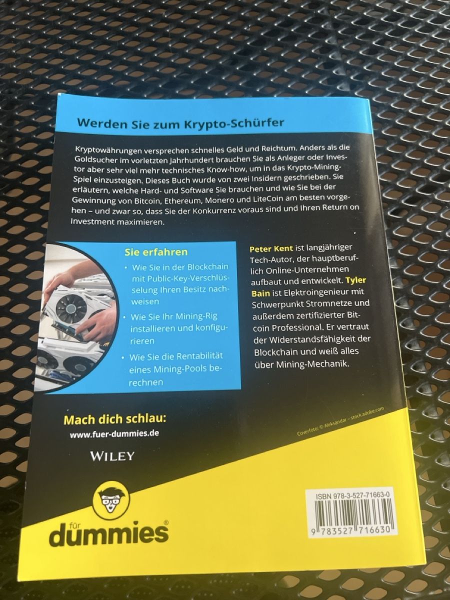 Bücher: Buch Krypto- Mining for dummies – Gebraucht aus Lindau von Caemi77 1