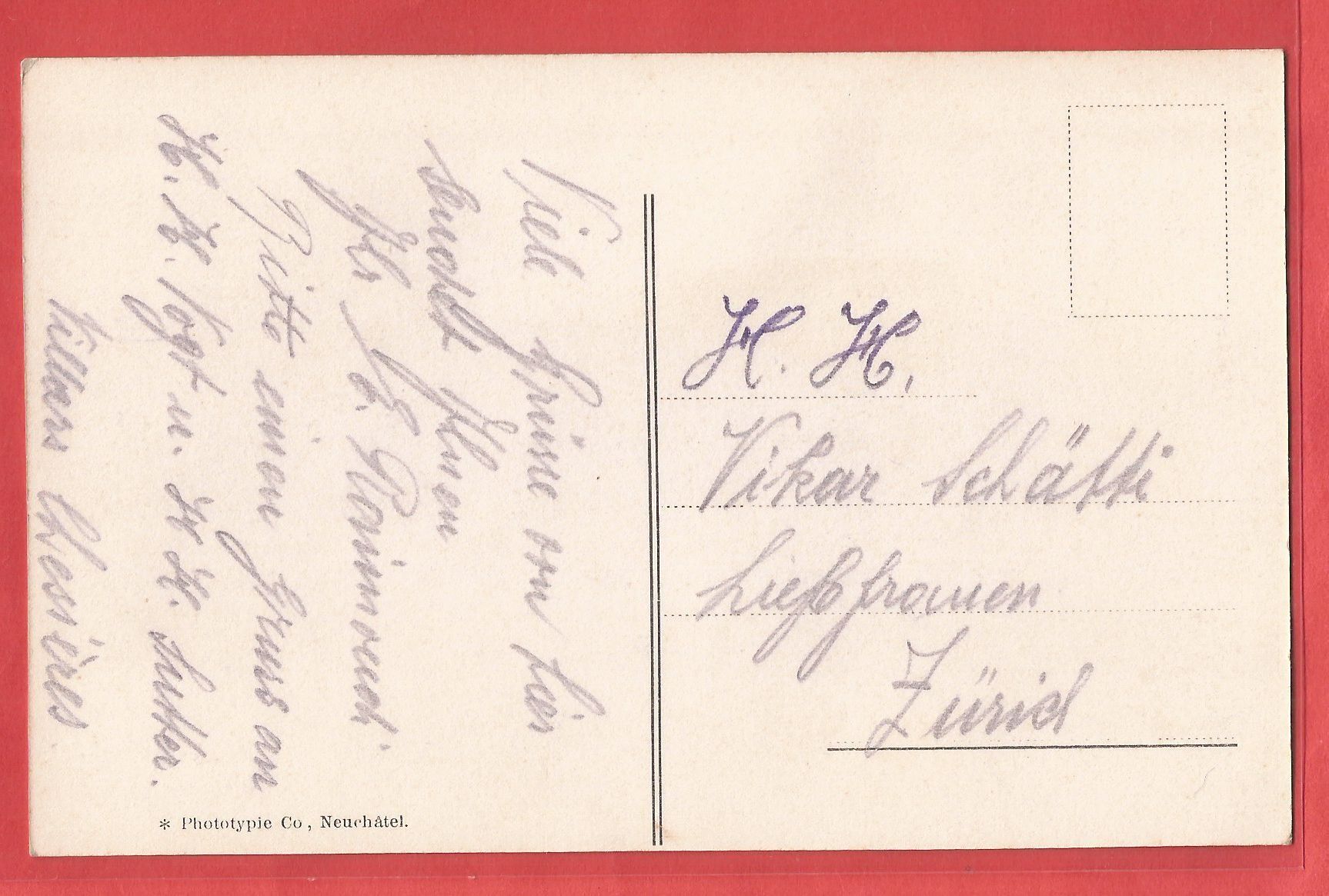 Ansichtskarten: Chesières - Hôtel du Chamossaire - ca. 1915 – Gebraucht aus Fislisbach von  1