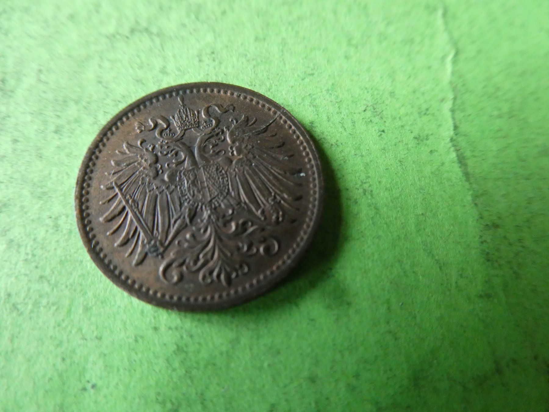 Tutti le monete: Oesterreich 1893, 1 Heller – Usato da Hinterforst venduto da Rohusri 1