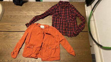 Damen Jacke orange Grösse S Tally Weijl Hemd Gr 36 kariert