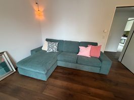 Ecksofa L-Sofa Grün Olive Cord 280x163