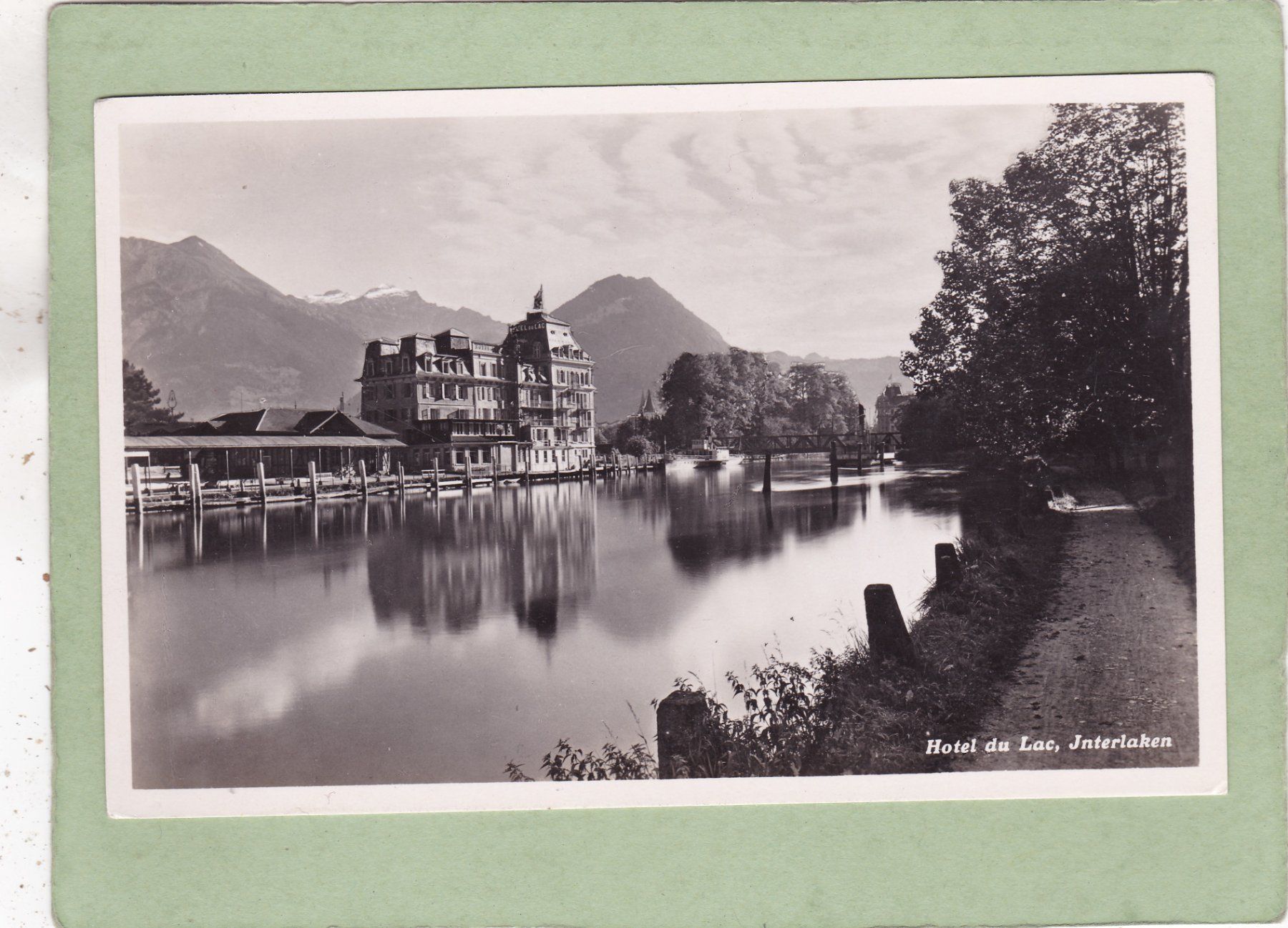 Cartoline postali: Interlaken Hotel du Lac – Usato da Herisau venduto da Lisegrat2008