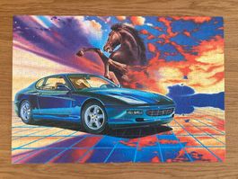 Puzzle voiture de course Ferrari, complet!