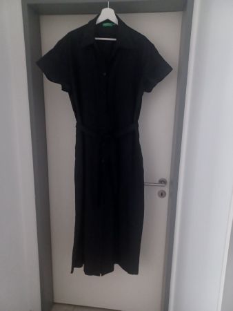 Benetton Robe d'été noire,très bon état!