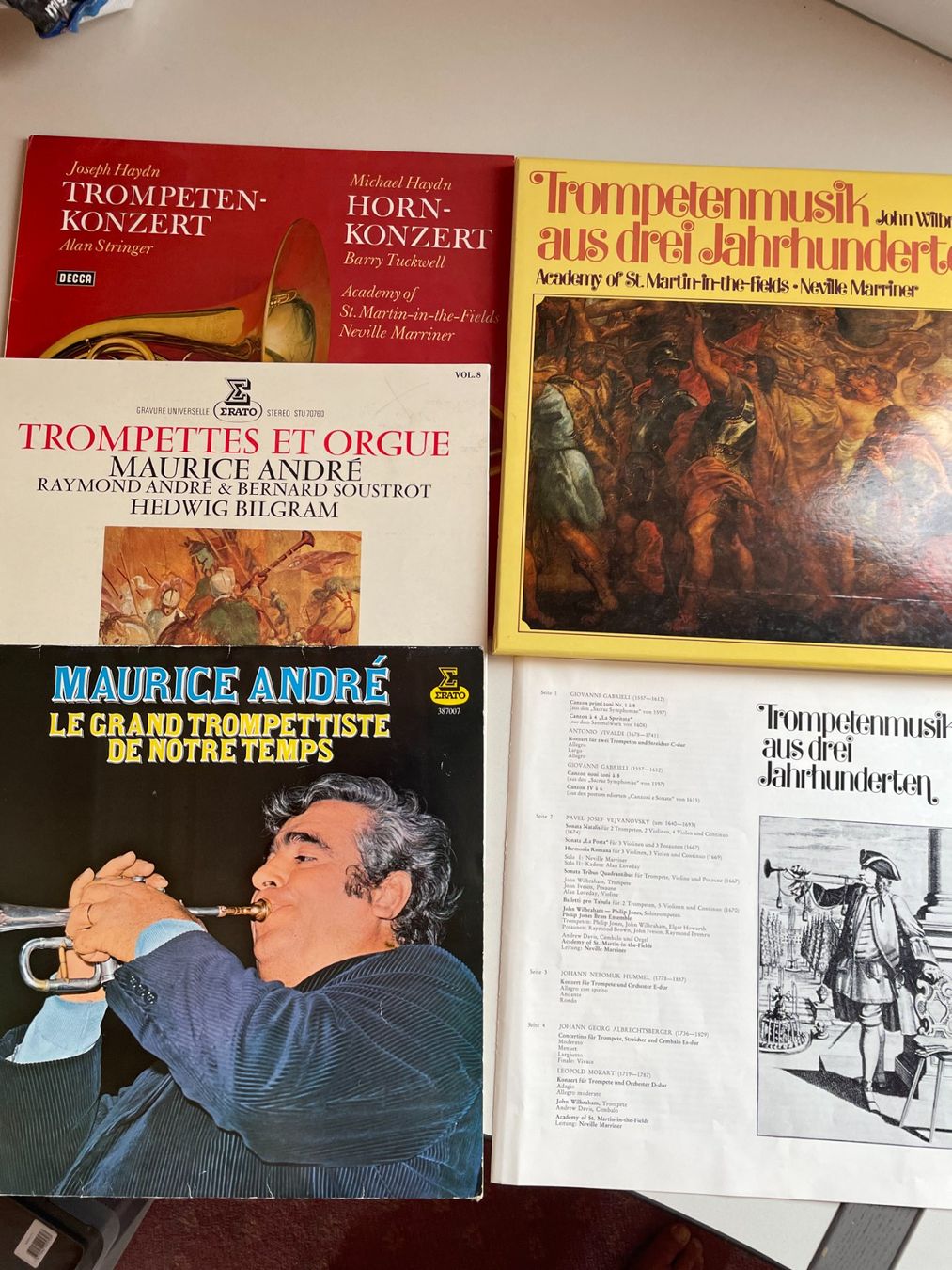 Schallplatten: 5 LP Trompeten- und Hornkonzerte – Gebraucht aus Appenzell Steinegg von Wurzlers