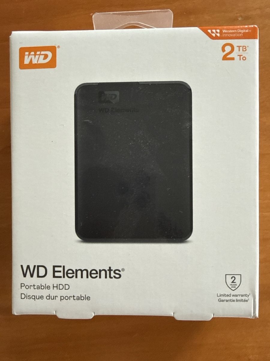Western Digital Harddisks: WD Elements Portable HDD 2 TB – Neu und originalverpackt aus Zürich von Glila