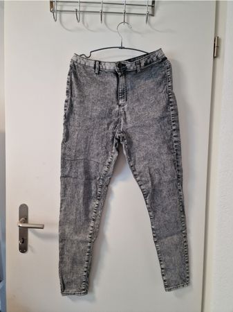 C&A Grey High Rise Super Skinny Jeans - Size 40