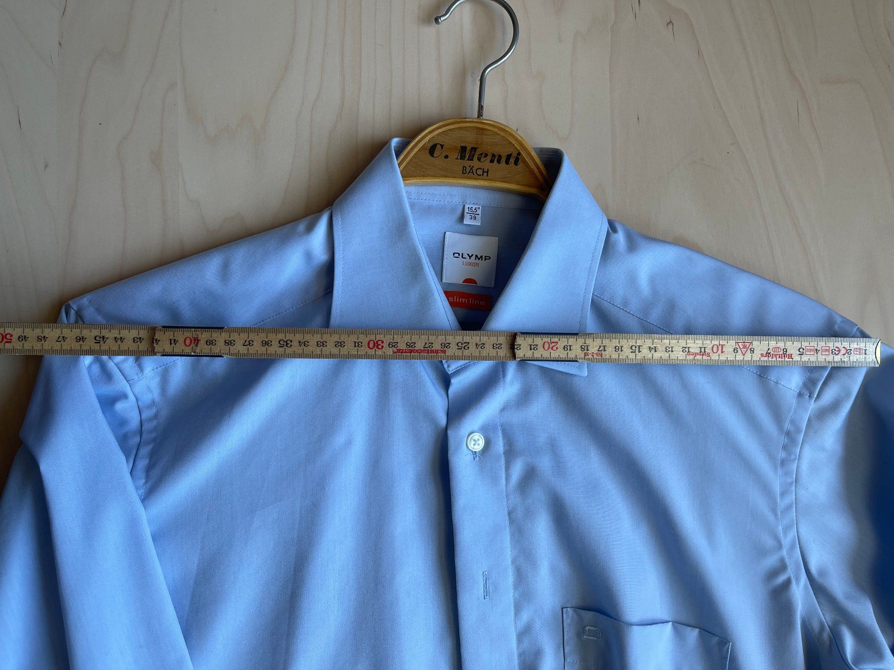 Camicie: Hemd langarm hellblau Kragenweite 39 – Usato da Alpthal venduto da Etzels 2