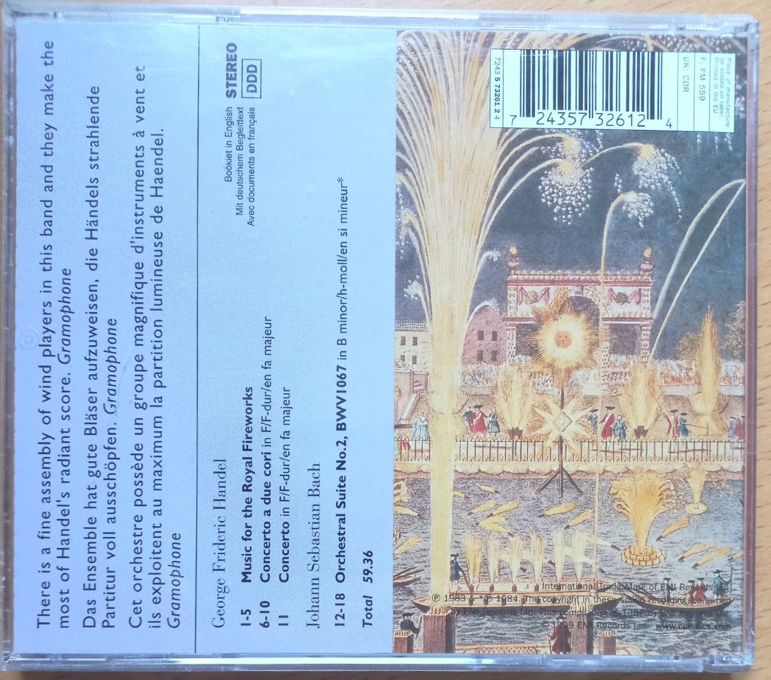 CDs: CD - Händel / Bach - Orchestersuiten – Gebraucht aus Niederuzwil von lubimaja 2